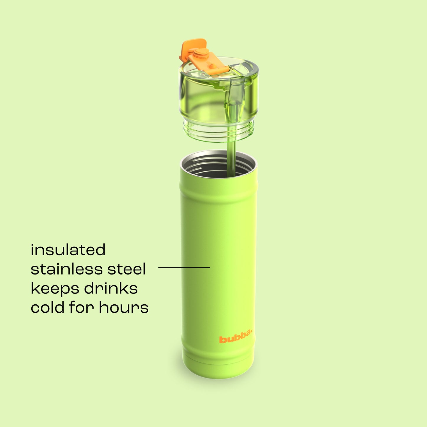 bubba 24 oz DualSip Insulated Stainless Steel Water Bottle - Glow Up - US 7627
