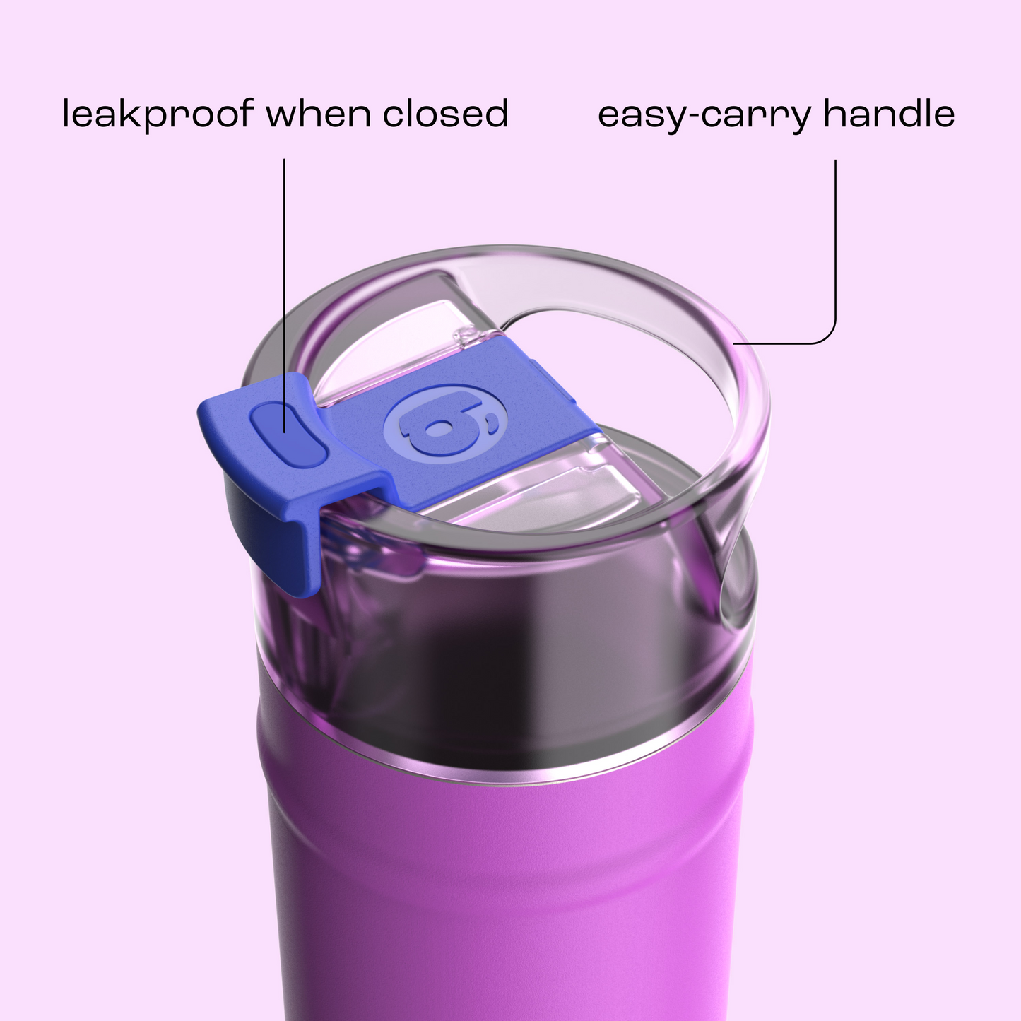 bubba 18 oz DualSip Insulated Stainless Steel Water Bottle - Mood Booster - US 3879