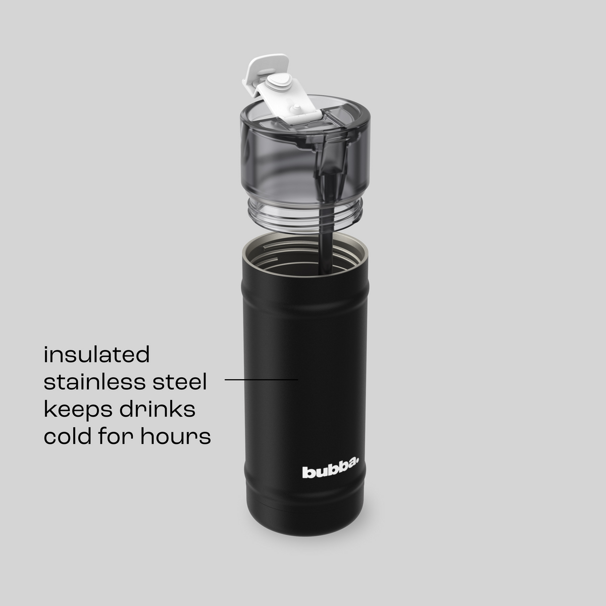 bubba 18 oz DualSip Insulated Stainless Steel Water Bottle -  Office Siren - US 5680