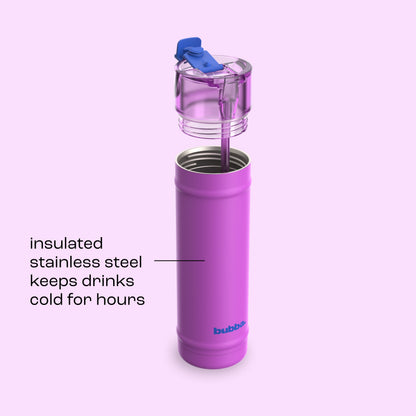 bubba 24 oz DualSip Insulated Stainless Steel Water Bottle - Mood Booster - US 8142