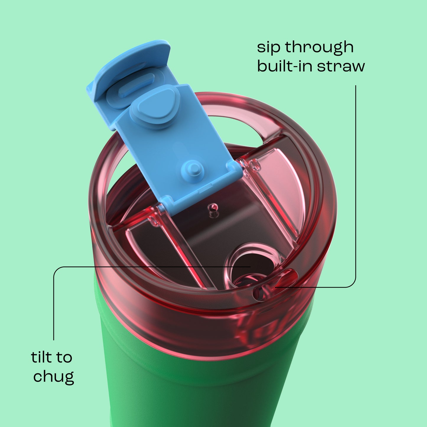 bubba 24 oz DualSip Insulated Stainless Steel Water Bottle - Fresh Serve - US 2193