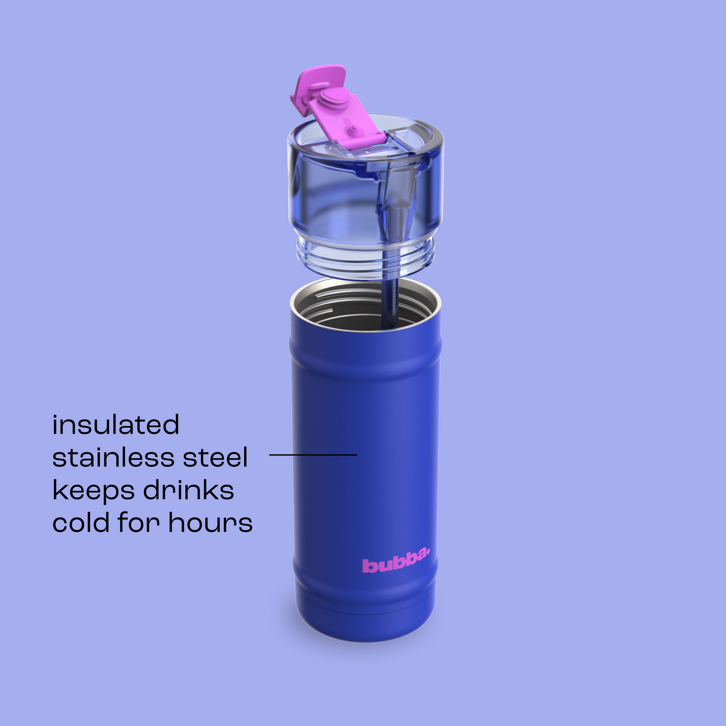 bubba 18 oz DualSip Insulated Stainless Steel Water Bottle - Ocean Energy - US 8583