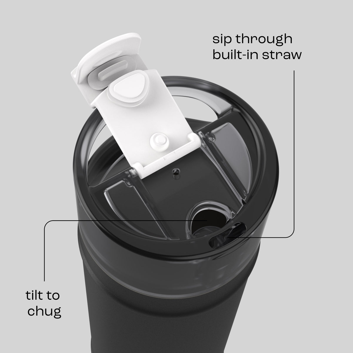 bubba 24 oz DualSip Insulated Stainless Steel Water Bottle - Office Siren - US 8015