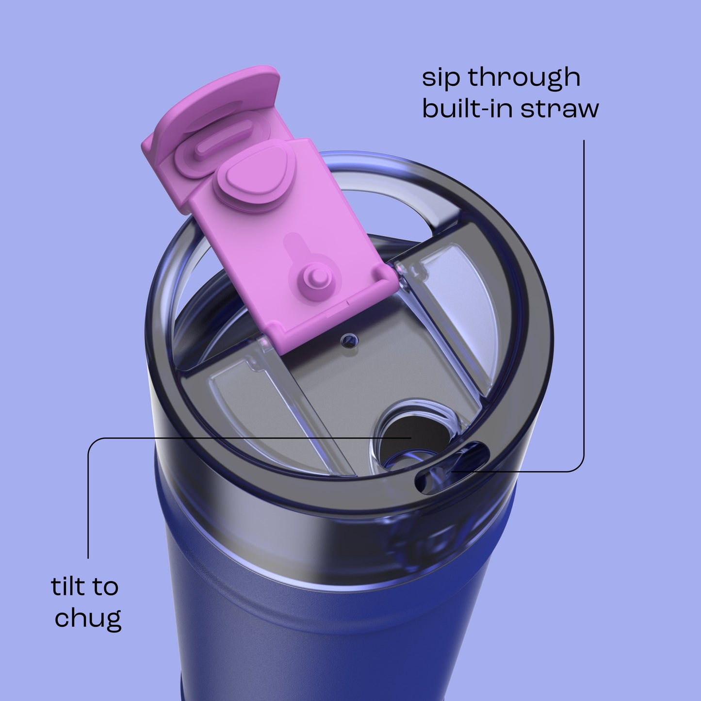 bubba 24 oz DualSip Insulated Stainless Steel Water Bottle - Ocean Energy - US 5347